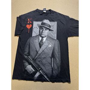 VINTAGE Y2K Al‎ Capone Original Gangster Shirt Size Mens L 2000s